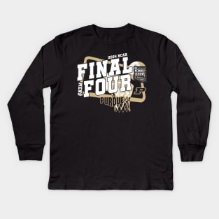 purdue boilermakers final four 2024 Kids Long Sleeve T-Shirt